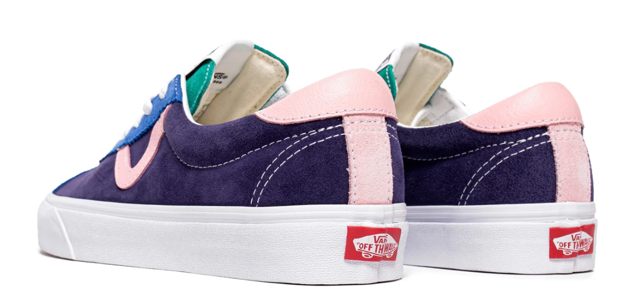 Vans UA 'Retro Court' Sport Low-Top Shoes Blue/Pink - Size 8.5M
