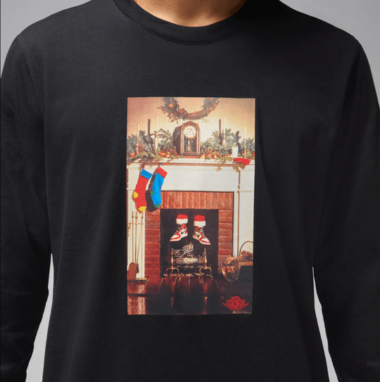 Brand New Air Jordan Mens Jumpman Chimney Long Sleeve Shirt Black XXL