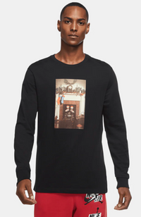 Brand New Air Jordan Mens Jumpman Chimney Long Sleeve Shirt Black SM