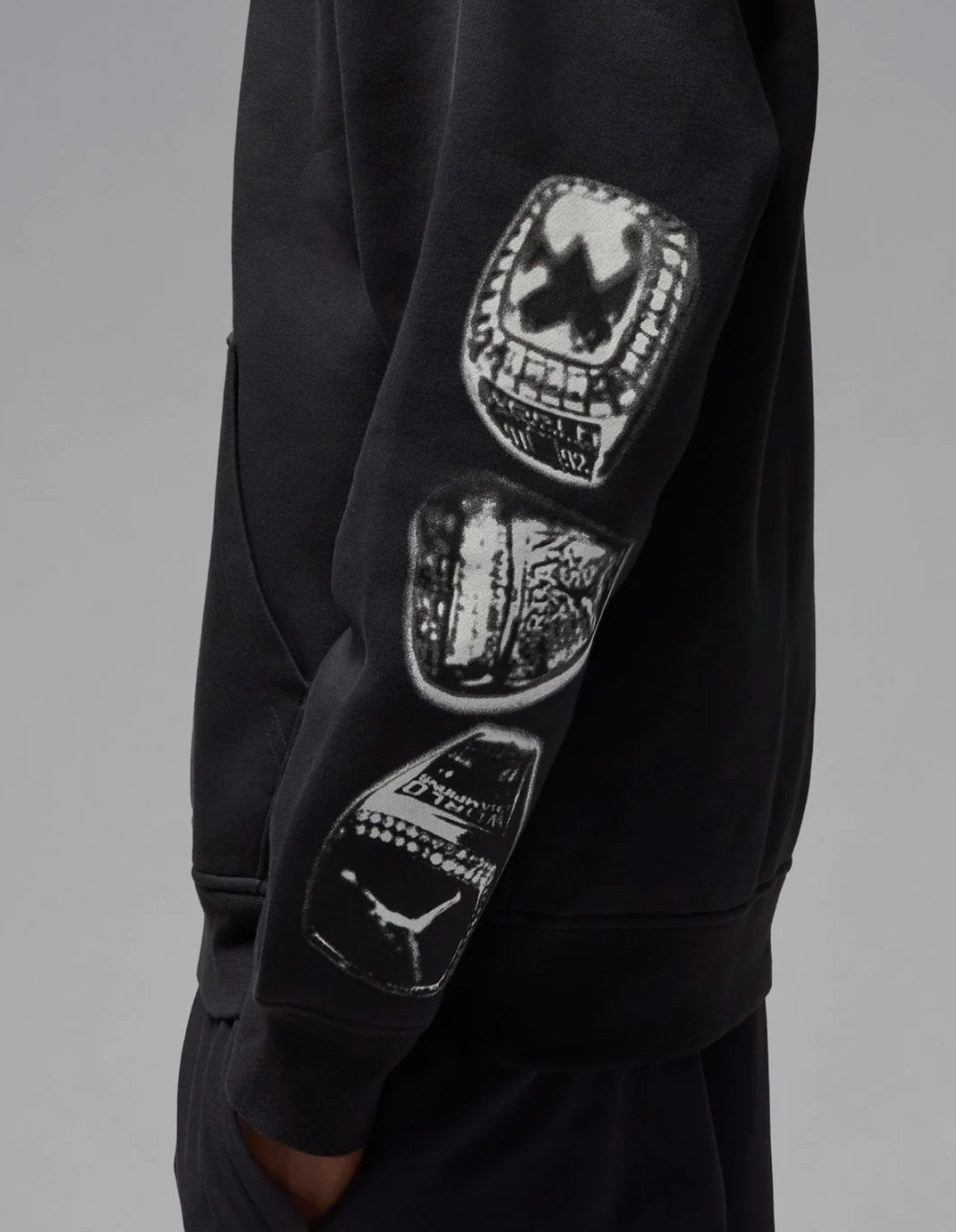 Brand New Air Jordan MVP Fleece Hoodie 'Off Noir/Sail' (HF9303 045) Size Small