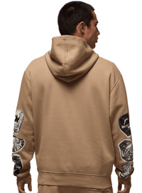 Brand New Air Jordan MVP Fleece Hoodie 'Desert Camo/Sail' (HF9303 257) Size Medium