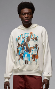 Brand New Jordan Flight Oversized Pullover Hoodie UNC Grey Size XL