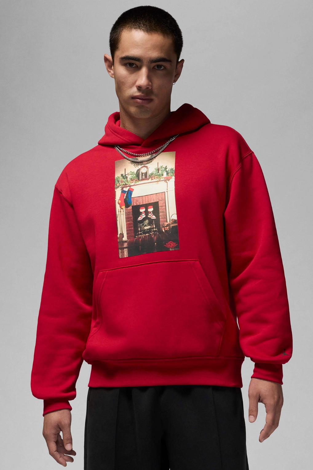 Brand New Air Jordan Mens Jumpman Chimney Hoodie Red Size Medium