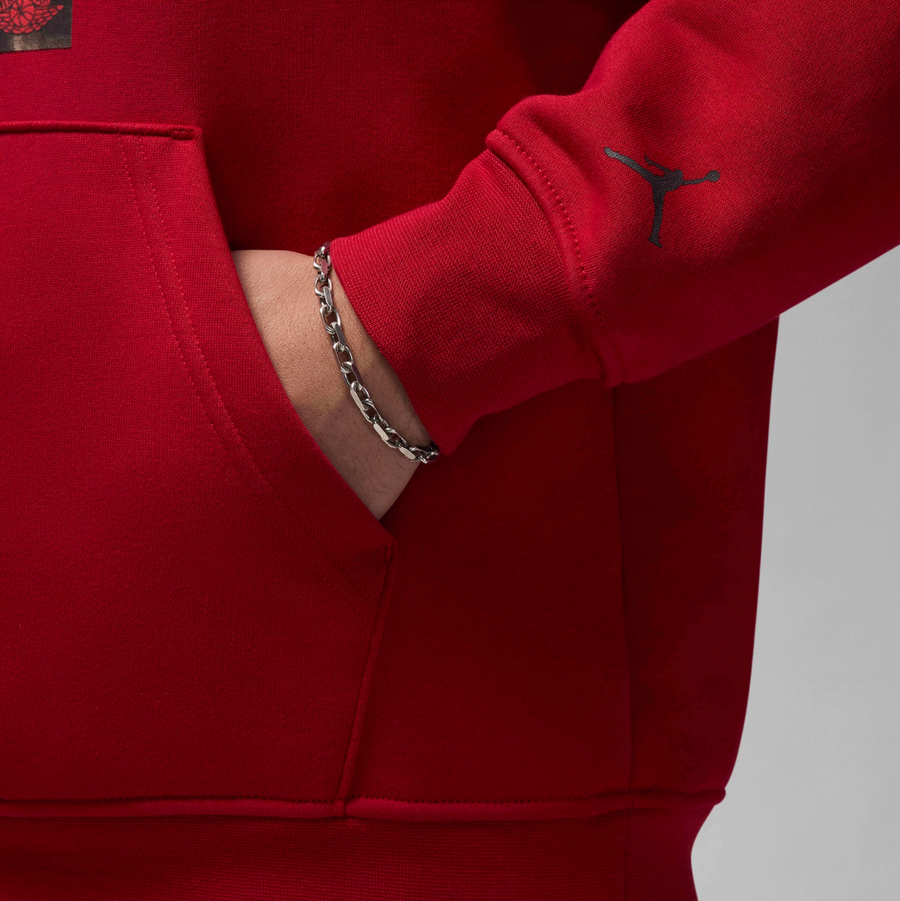Brand New Air Jordan Mens Jumpman Chimney Hoodie Red Size Medium