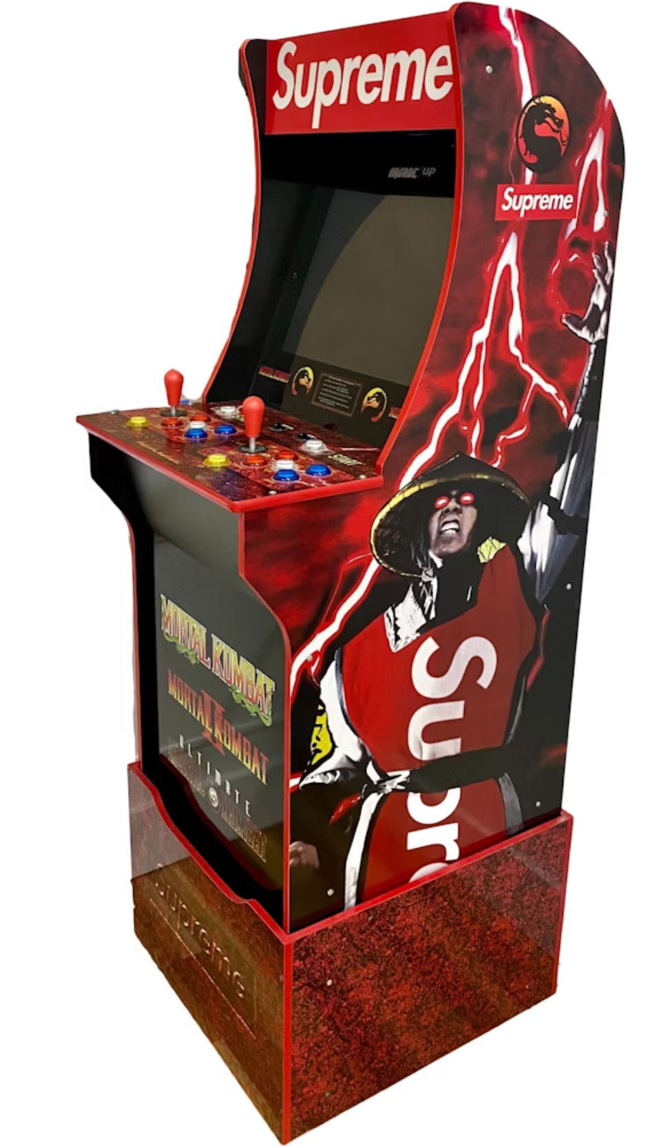 Arcade1UP X Supreme X Mortal Kombat Red Arcade Machine FW 2020