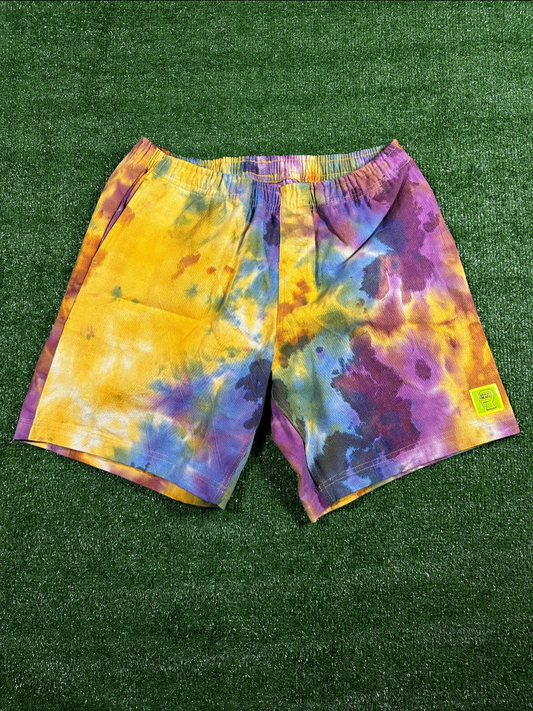 Brain Dead Reflective Logo Head Tie-Dye Men's Shorts - Size Large