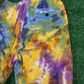 Brain Dead Reflective Logo Head Tie-Dye Men's Shorts - Size Large