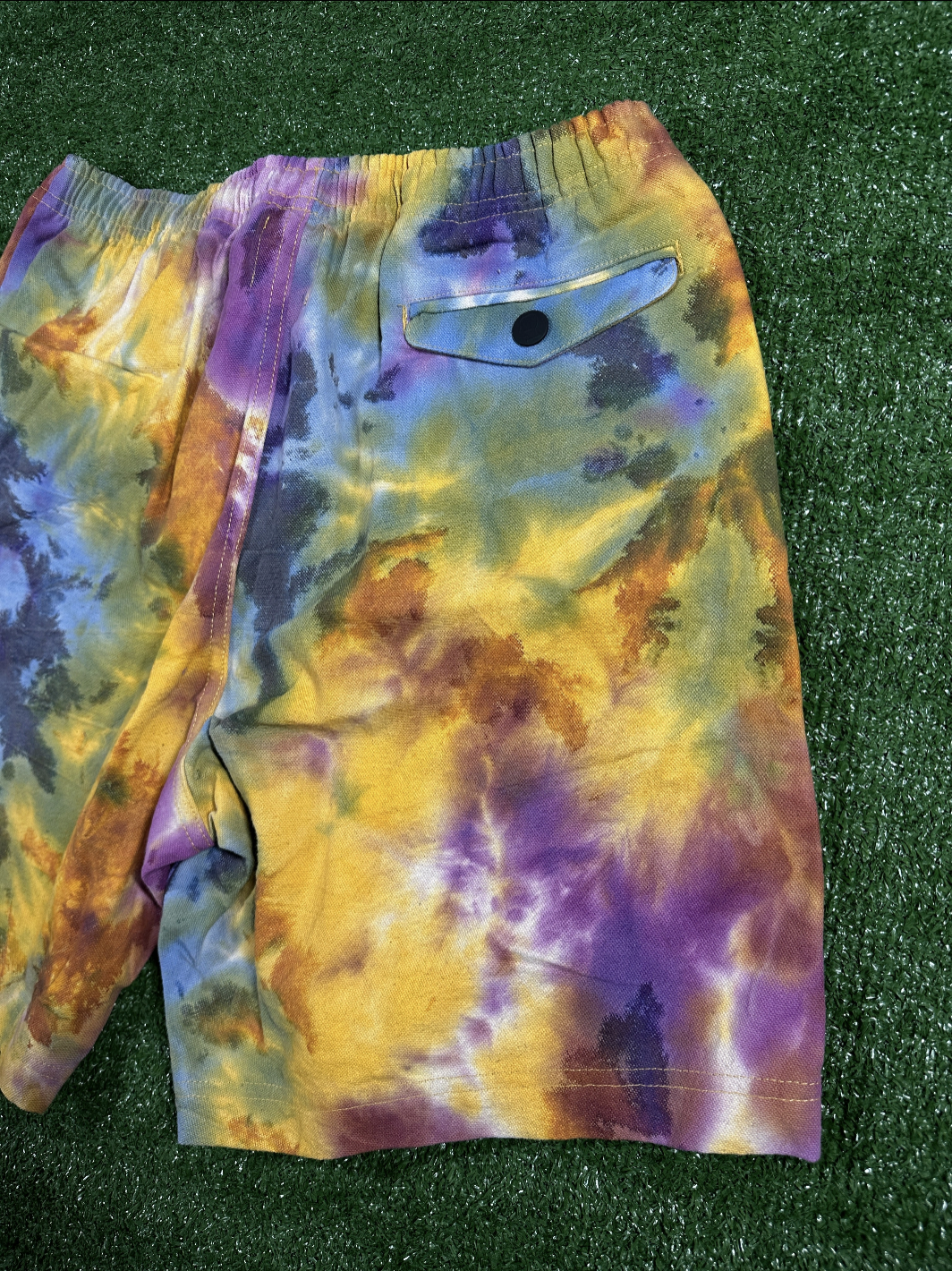 Brain Dead Reflective Logo Head Tie-Dye Men's Shorts - Size Large