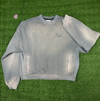 RHUDE Authentic Embroidered Crewneck Sweater-Sundry Elephant-Size Medium MSRP:$680.00