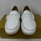 RHUDE Authentic Men's Slip On White Leather Penny Loafer Size 12M MSRP $595