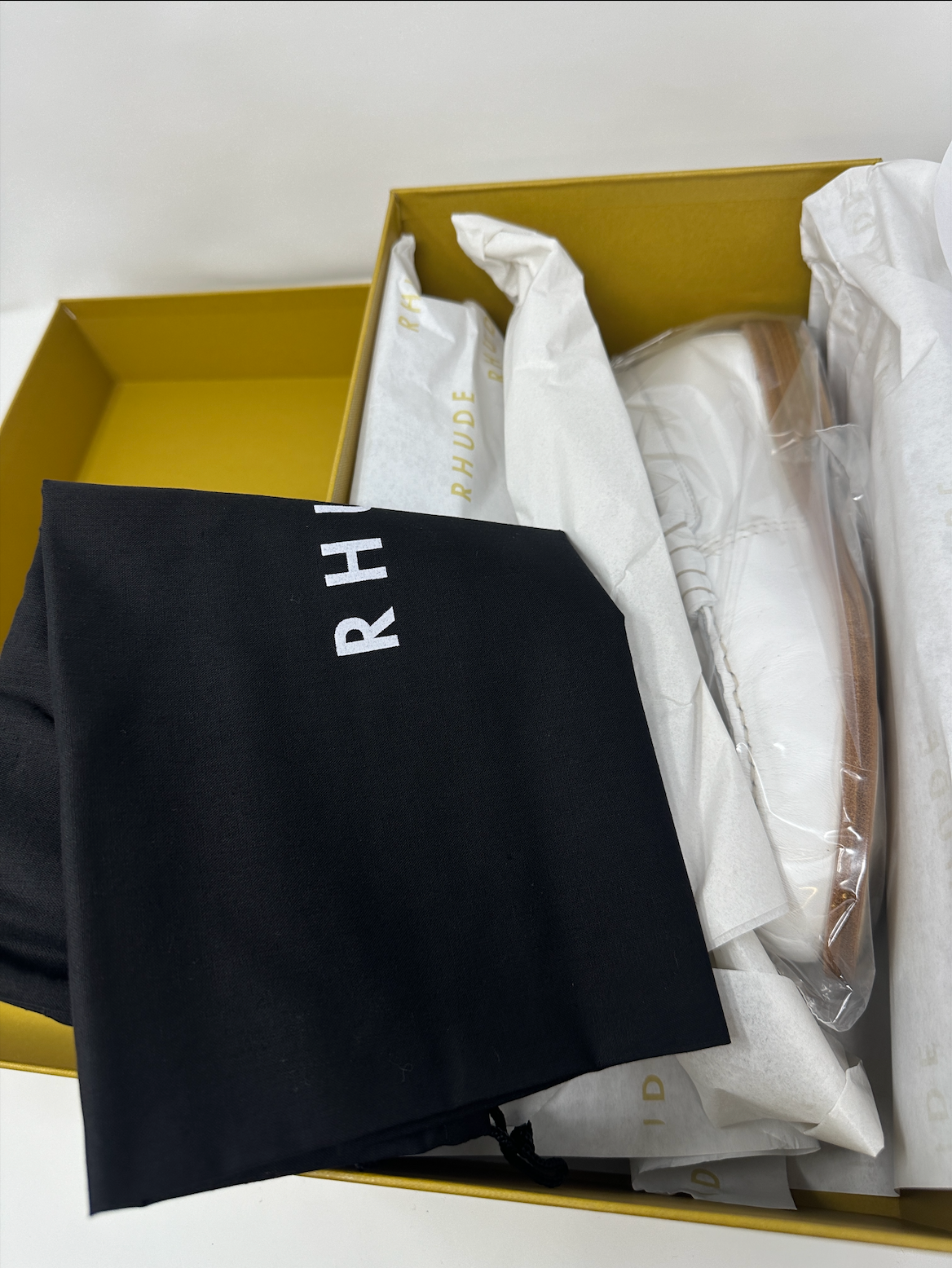 RHUDE Authentic Men's Slip On White Leather Penny Loafer Size 12M MSRP $595