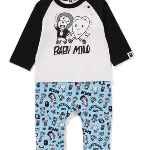 Bape Kids X Chocomoo Milo Friends Romper In White Size 70