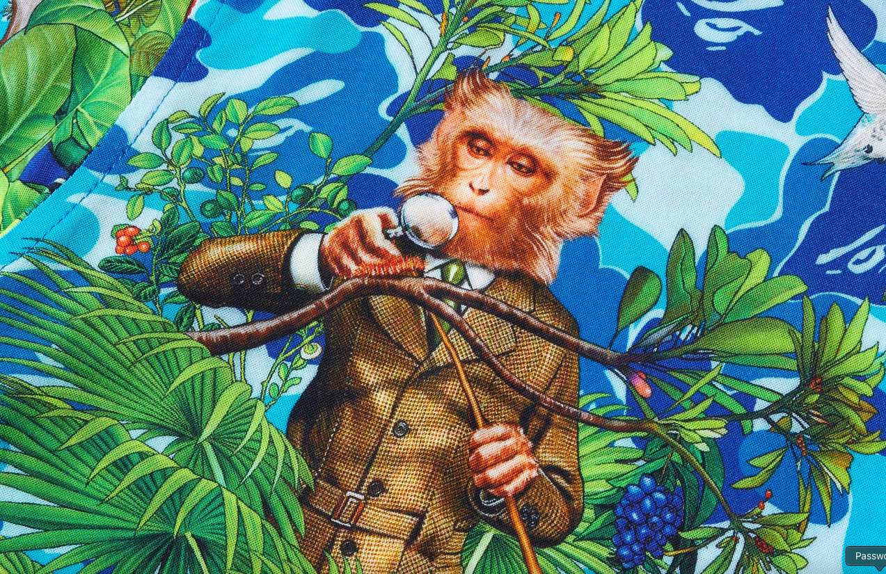 Bape X Monkey 47 Open Collar Button Up S/S Shirt Size XL