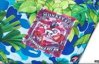 Bape X Monkey 47 Open Collar Button Up S/S Shirt Size XL