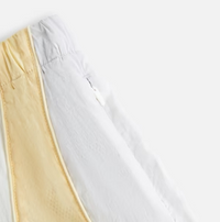 Kith Women's Allium Seamed Off-White Track Shorts Size XL