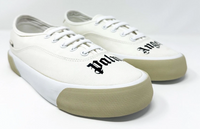 Palm Angels Logo Cream/White Lace-Up Skater Sneakers Size 39 (6M)