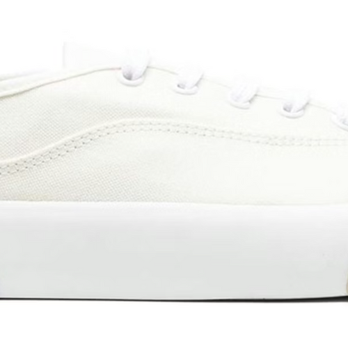 Palm Angels Logo Cream/White Lace-Up Skater Sneakers Size 39 (6M)