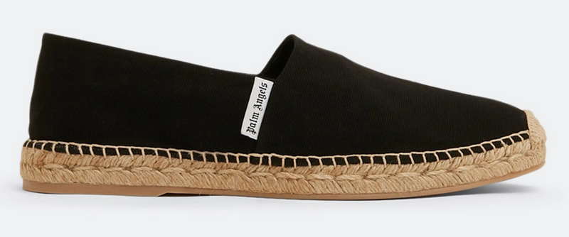 Palm Angels Canvas Espadrille Black Slip On Shoes Size 42 (9M)
