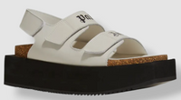 Palm Angels Women's Logo Black/White Birk Sandals Size 37 (5.5W)