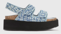 Palm Angels Women's Multi-Color Platform Birk Sandals Size 38 (6.5W)