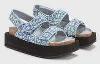 Palm Angels Women's Multi-Color Platform Birk Sandals Size 38 (6.5W)