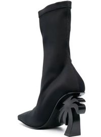 Palm Angels Women's Palm Tree Black Suede Ankle Boots Size 36 (MSRP: $1,080)
