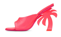 Palm Angels Women's Palm Mule Fuchsia Pink Heel Size 36 (4.5W)