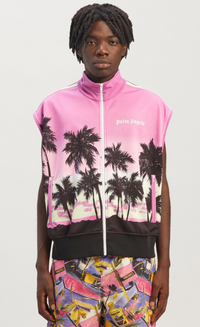 Palm Angels Palm Sunset Track Vest Purple/Black Size Small