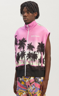 Palm Angels Palm Sunset Track Vest Purple/Black Size Small