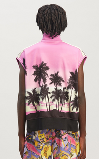 Palm Angels Palm Sunset Track Vest Purple/Black Size Small