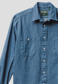 Gitman Bros. Vintage Classic Indigo Denim Shirt Size Medium (MSRP: $275)