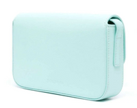 Palm Angels Palm Beach Bridge Leather Turquoise Shoulder Bag (MSRP: $1010)