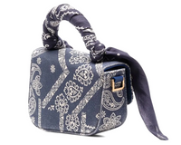 Palm Angels Mini Blue Bandana Crash Hand Bag (MSRP: $705.00)