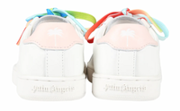 Palm Angels Girl's Palm 1 Low White/Pink Sneakers Size 34