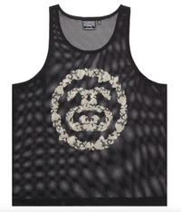 Stussy X Denim Tears Black Mesh Tanktop Size Large