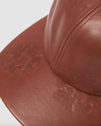 Denim Tears MVP Leather Wreath Brown Adjustable Cap
