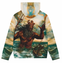 Denim Tears Poseidon's Revenge Multi-Color Zip-Up Hoodie Size Medium