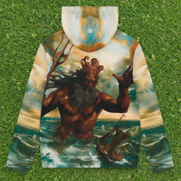 Denim Tears Poseidon's Revenge Multi-Color Zip-Up Hoodie Size XL