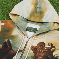 Denim Tears Poseidon's Revenge Multi-Color Zip-Up Hoodie Size XL