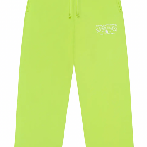Denim Tears ADG Lime Sweatpants Size Large