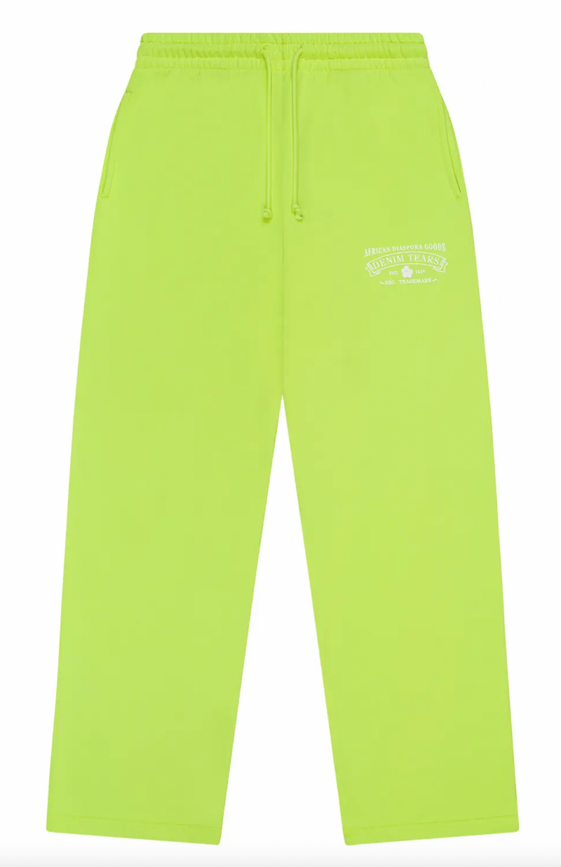 Denim Tears ADG Lime Sweatpants Size Medium