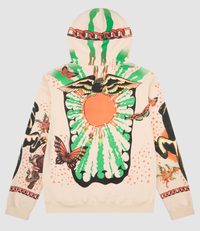 Denim Tears Cream Tattoo Pullover Hoodie Size Medium