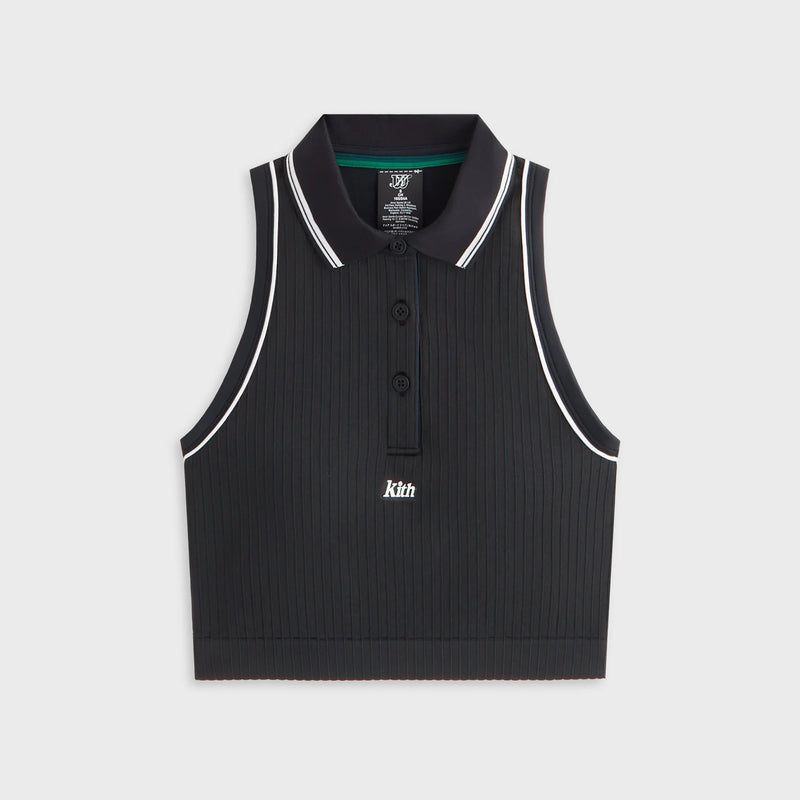Kith X Wilson Rib Crop Active Polo - Blk XL MSRP: $140