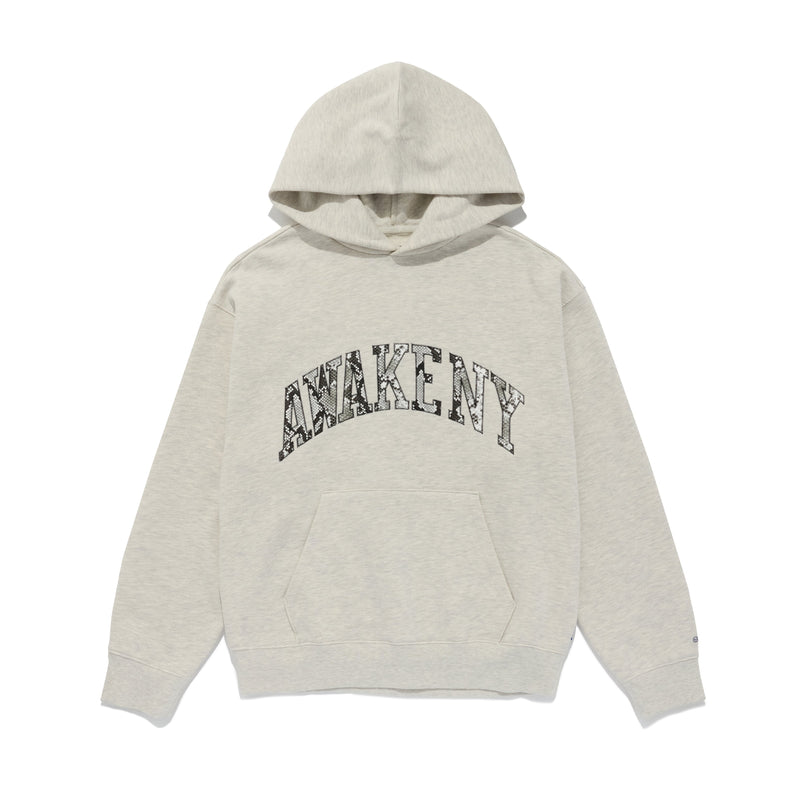 Awake NY Snakeskin Hoodie - Heather Grey