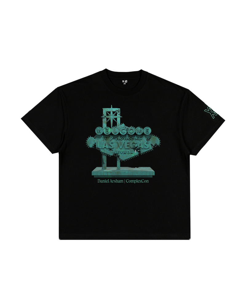 Daniel Arsham X ComplexCon 'Welcome to Vegas' Black T-Shirt