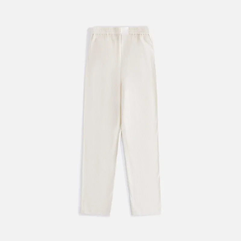 KITH Women's Ida Autograph Monogram Silk Pant - Off White XS MSRP: $185