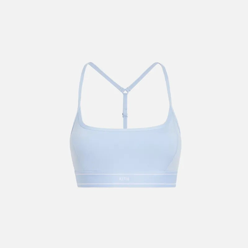 Kith Women's Alex High Impact Bra - Light/Pastel Blue SMALL MSRP $80