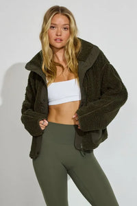 KITH Women's Grayson Sherpa - Dark Green XS MSRP: $230