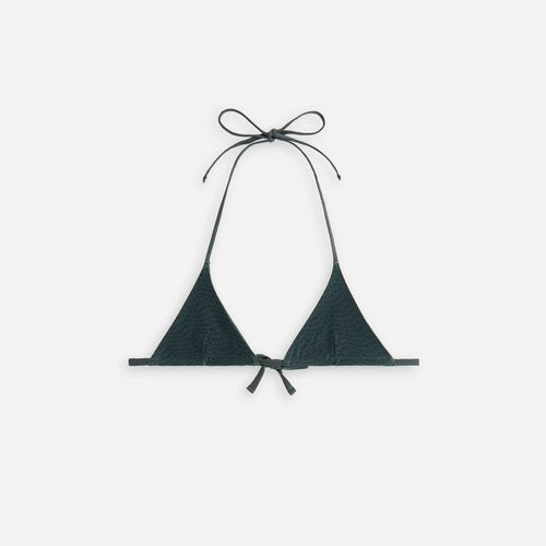 Kith Women's Talia Ii Monogram Towel Tie Top - Green XS (MSRP: $85)