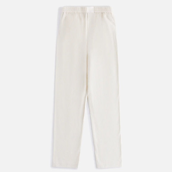 KITH Women's Ida Seersucker Straight Pant - Beige XS MSRP: $195